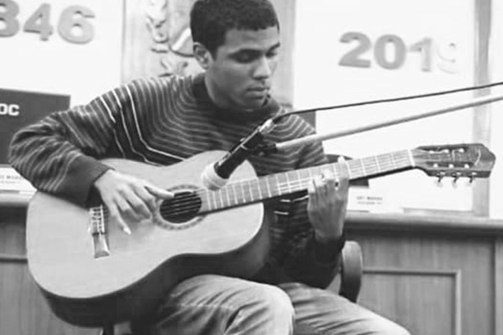 O músico leopoldense Miguel Ribeiro